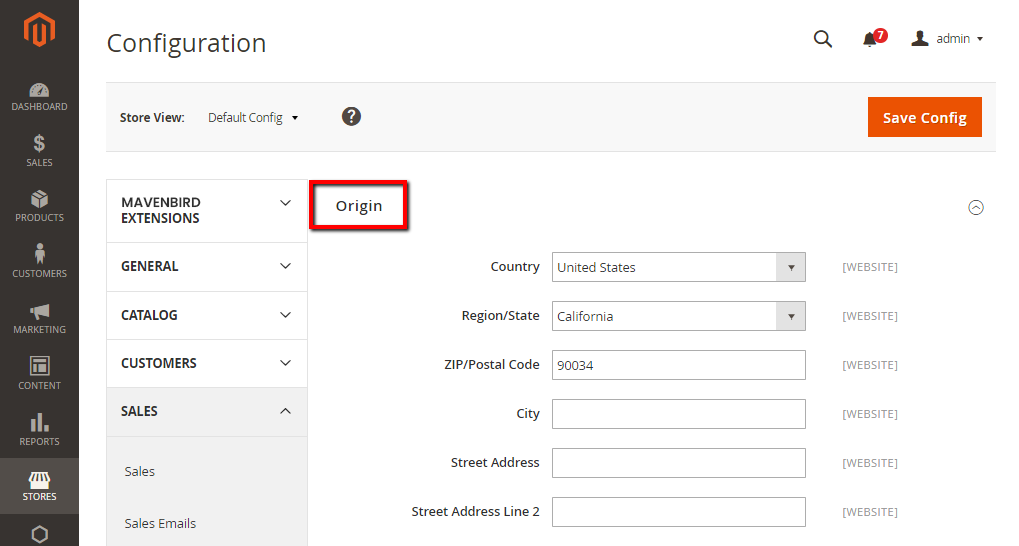Complete the Store Information