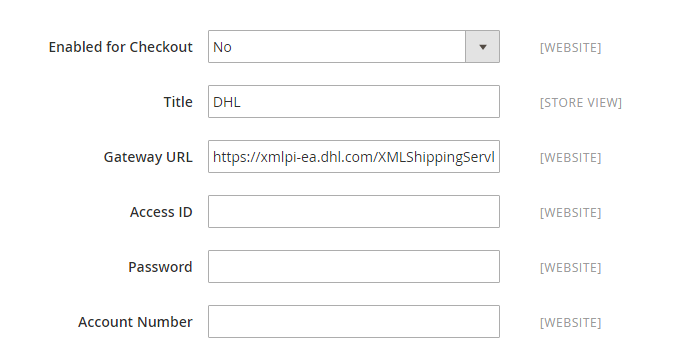 Apply DHL