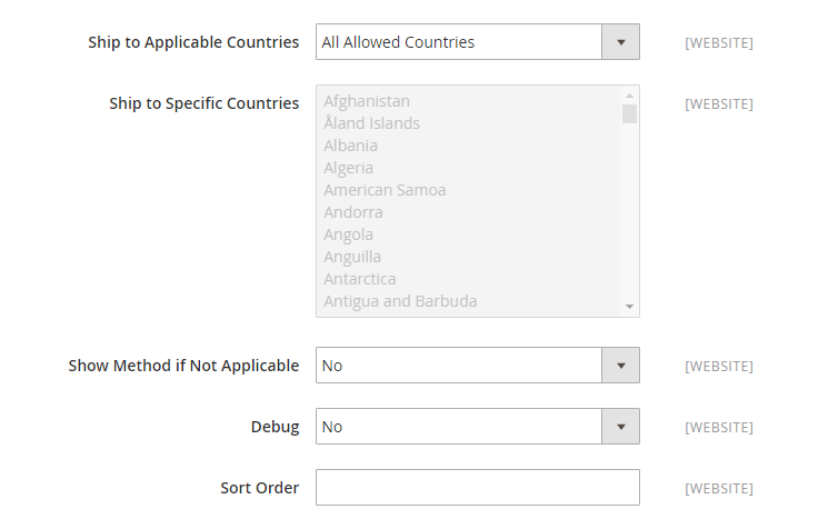 Assign Applicable Countries
