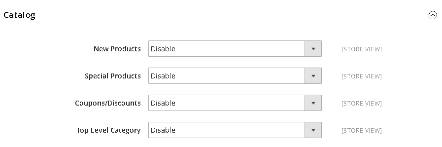 Configure RSS feed