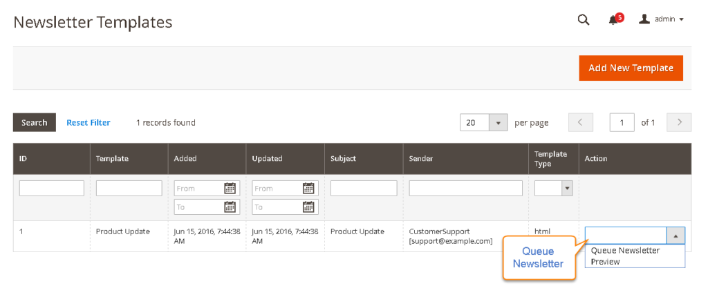 newsletter template