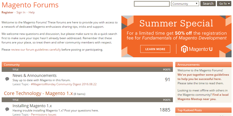 Magento Formus
