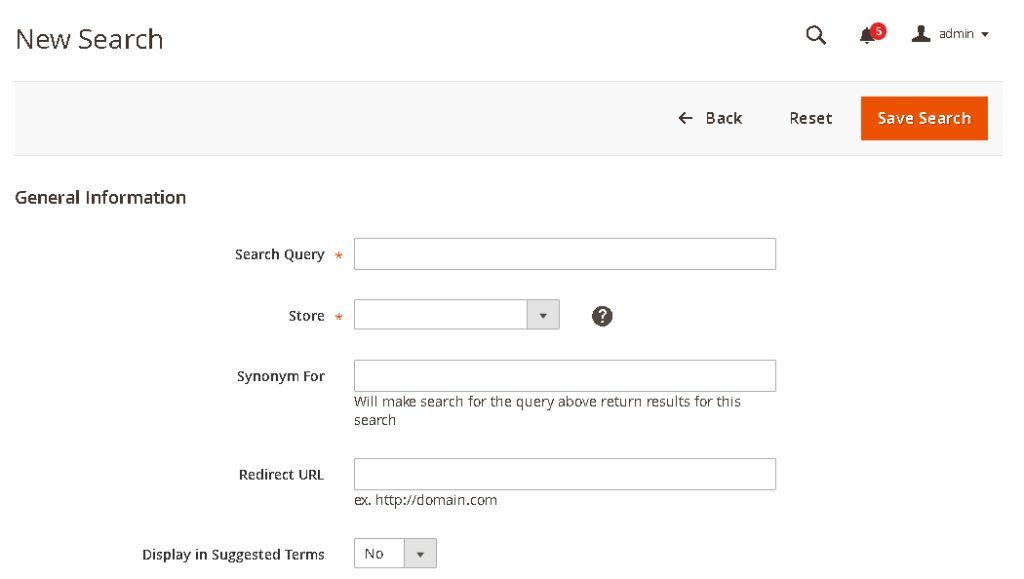 New Search
