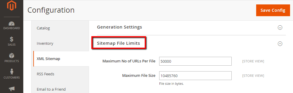 Sitemap File Limits