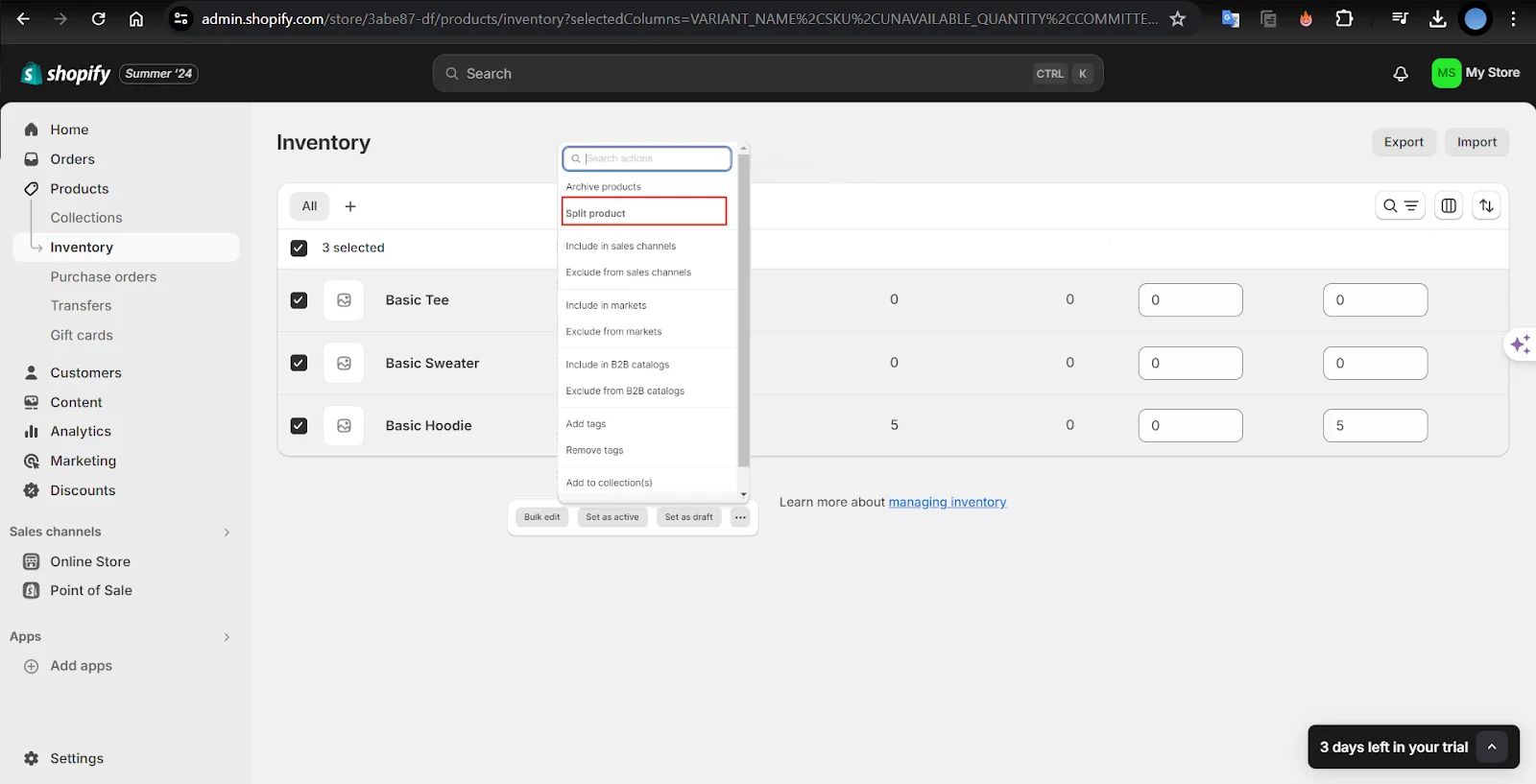 split-shopify-products