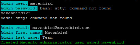 Create Admin And Password
