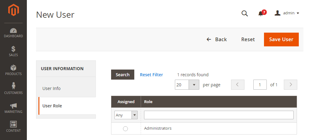 Determine User Role