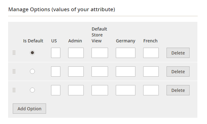 Add Options