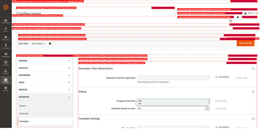 Template Path hints