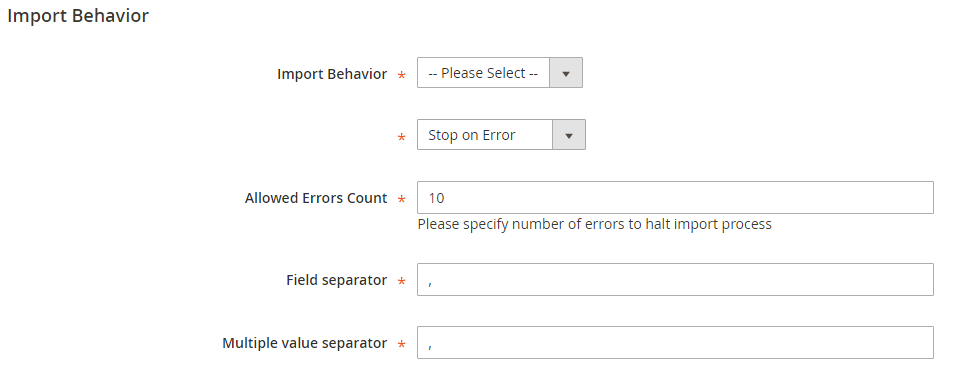 Import Behavior