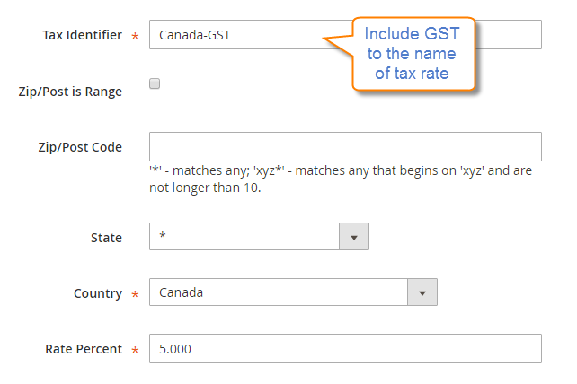 GST Settings