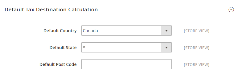 Default Text destination Config