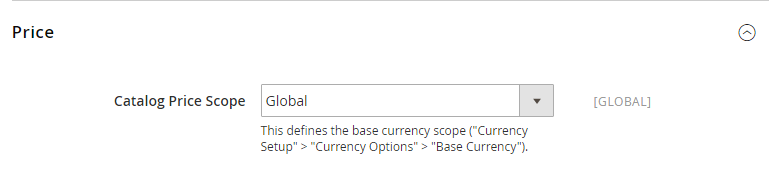 Catalog Price Scope