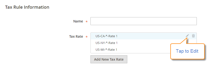 Tax Rule Information