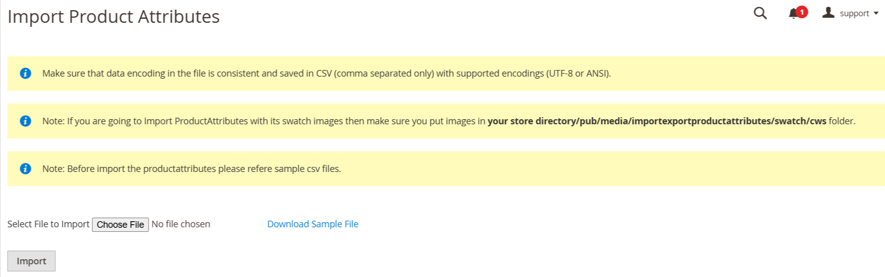 import_attribute Page