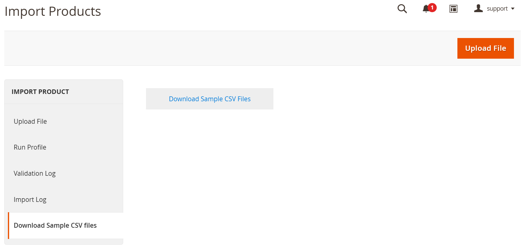 import-product-sample-file Page